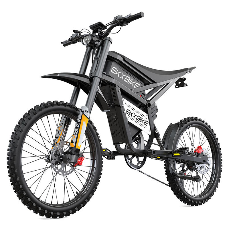 crossbike e bike EKXBike E6 Electric Bicycle Adults 3000W(Peak) Motors 25inch Tire Electric 52V40AH Battery Speed 60Kmh Mountain E-bikes Color:Actionteam Bubble Tea selber machen Spielzeugregale