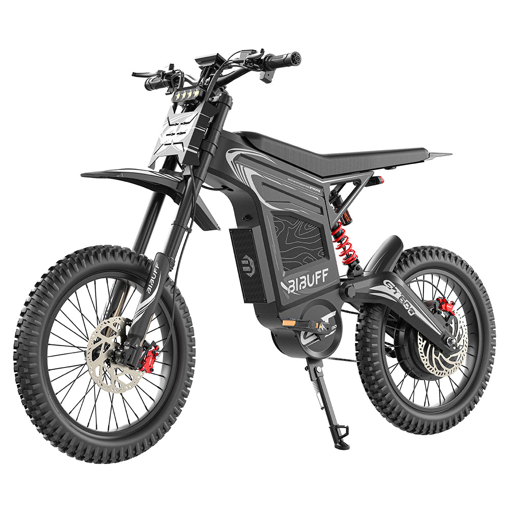 Readygo | BIBUFF GT600 72V30AH Electric Dirt Bike 7500W Peak Power 80KM/H (50MPH) Max Speed Full Suspension Off-Road E-Bike for Adults/Teens