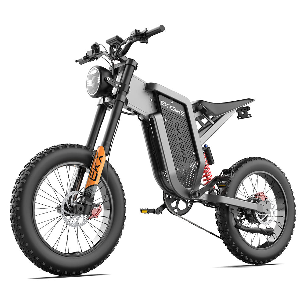 EKXBike X21 Adults Electric Bike 2000W 48V35AH 55km/h Samsung Battery Snow Electric Motorcycles 20“*4.0 Off Road Tyre Mountain Ebike