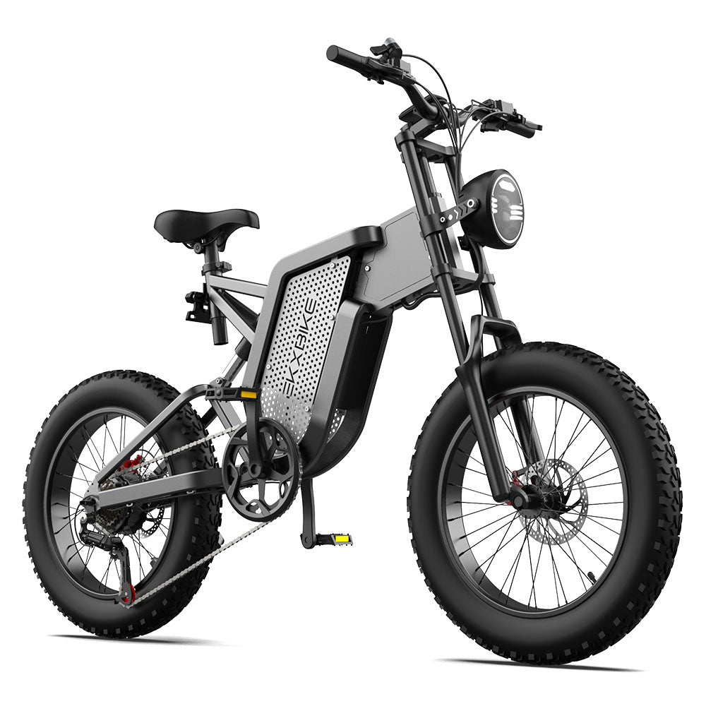 EKXBike X20 Electric Bike Mountain Moped Ebike 20 Inch Fat Tire 2000W 48V 35AH Men's Road EBike Electric Bicycle For Adults E Bikes
