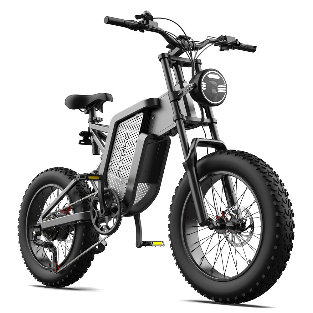 EKXBike X20 Electric Bike Mountain Moped Ebike 20 Inch Fat Tire 2000W 48V 35AH Men's Road EBike Electric Bicycle For Adults E Bikes