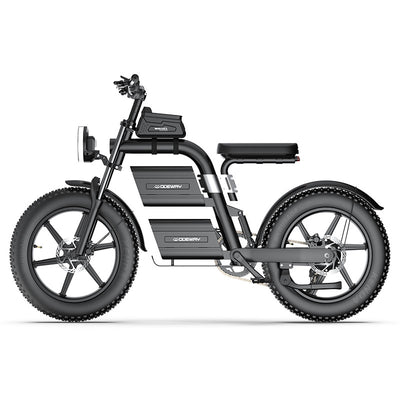 Odeway E20 Dual Battery Electric Bike 20 Inch Fat Tire Off Road Ebike 2000W 60V Powerful Mountain Electric Bicycle