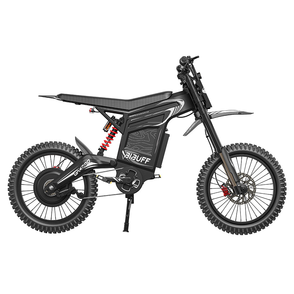 Readygo | BIBUFF GT600 72V30AH Electric Dirt Bike 7500W Peak Power 80KM/H (50MPH) Max Speed Full Suspension Off-Road E-Bike for Adults/Teens