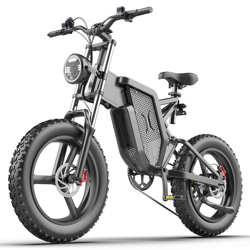 EKXBike X20 Electric Bike Mountain Moped Ebike 20 Inch Fat Tire 2000W 48V 35AH Men's Road EBike Electric Bicycle For Adults E Bikes