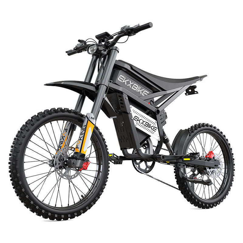 EKXBike E6 Electric Bicycle Adults 3000W(Peak) Motors 25inch Tire Electric Bike 52V40AH Battery Speed 60Kmh Mountain E-bikes
