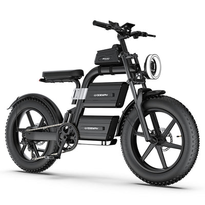 Odeway E20 Dual Battery Electric Bike 20 Inch Fat Tire Off Road Ebike 2000W 60V Powerful Mountain Electric Bicycle