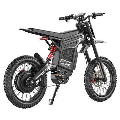 Readygo | BIBUFF GT600 72V30AH Electric Dirt Bike 7500W Peak Power 80KM/H (50MPH) Max Speed Full Suspension Off-Road E-Bike for Adults/Teens
