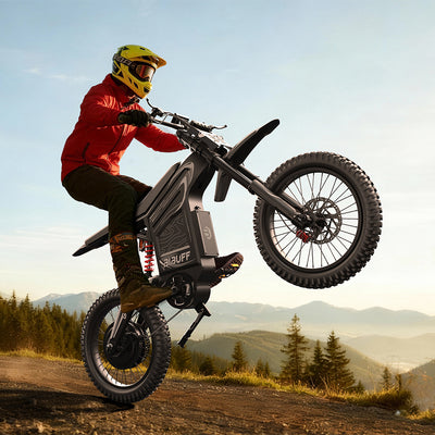Readygo | BIBUFF GT600 72V30AH Electric Dirt Bike 7500W Peak Power 80KM/H (50MPH) Max Speed Full Suspension Off-Road E-Bike for Adults/Teens