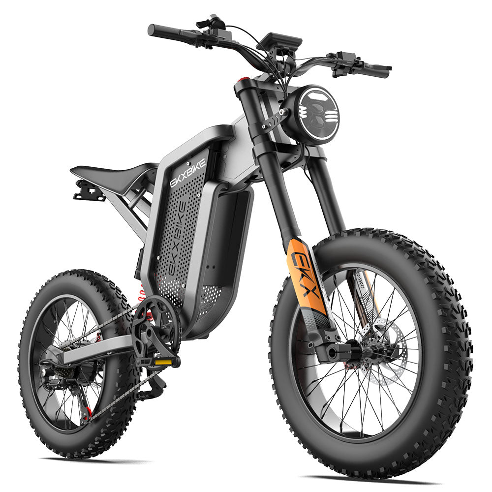 EKXBike X21 Adults Electric Bike 2000W 48V35AH 55km/h Samsung Battery Snow Electric Motorcycles 20“*4.0 Off Road Tyre Mountain Ebike