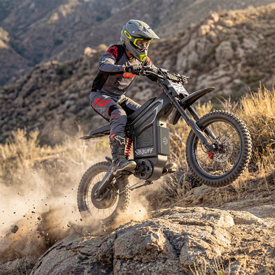 Readygo | BIBUFF GT600 72V30AH Electric Dirt Bike 7500W Peak Power 80KM/H (50MPH) Max Speed Full Suspension Off-Road E-Bike for Adults/Teens
