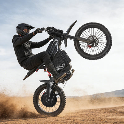 Readygo | BIBUFF GT600 72V30AH Electric Dirt Bike 7500W Peak Power 80KM/H (50MPH) Max Speed Full Suspension Off-Road E-Bike for Adults/Teens